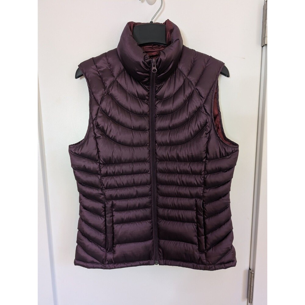Bernardo Goose Down Quilted Puffer Vest Women's S Purple